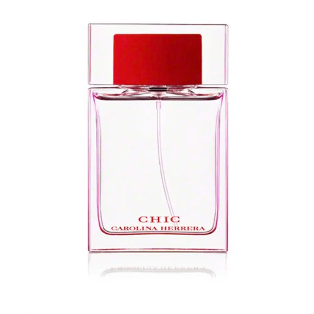 "Perfume Carolina Herrera Chic Woman 80 ml EdP, fragancia floral oriental con rosa, flor de azahar y sándalo – Fragantik"