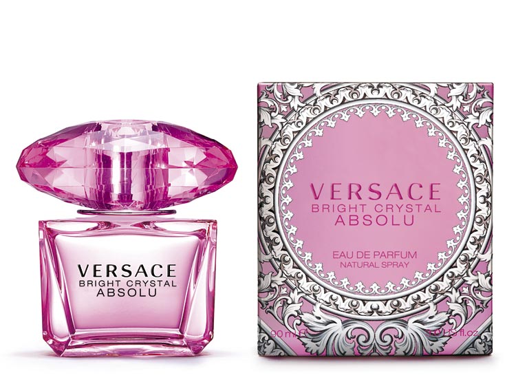 "Versace Bright Crystal Absolu – Perfume femenino floral y sofisticado."