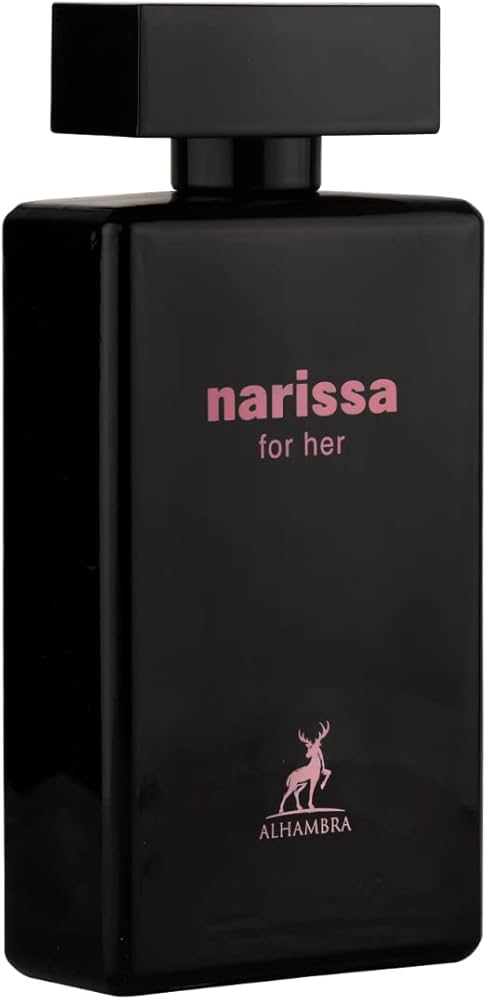 "Maison Alhambra Narissa For Her – Perfume femenino con notas florales, almizcle y ámbar."