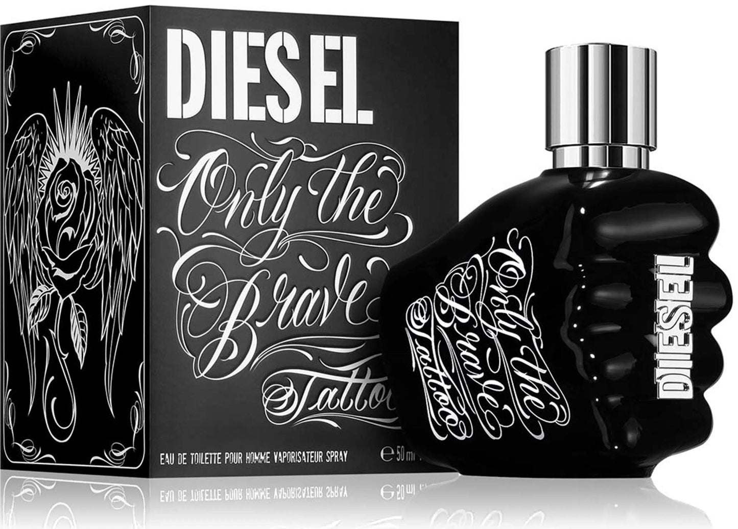 "Perfume Diesel Only the Brave Tattoo EDT 35 ml para hombre, fragancia oriental amaderada con notas de limón, manzana verde, canela, cuero y ámbar – Fragantik"