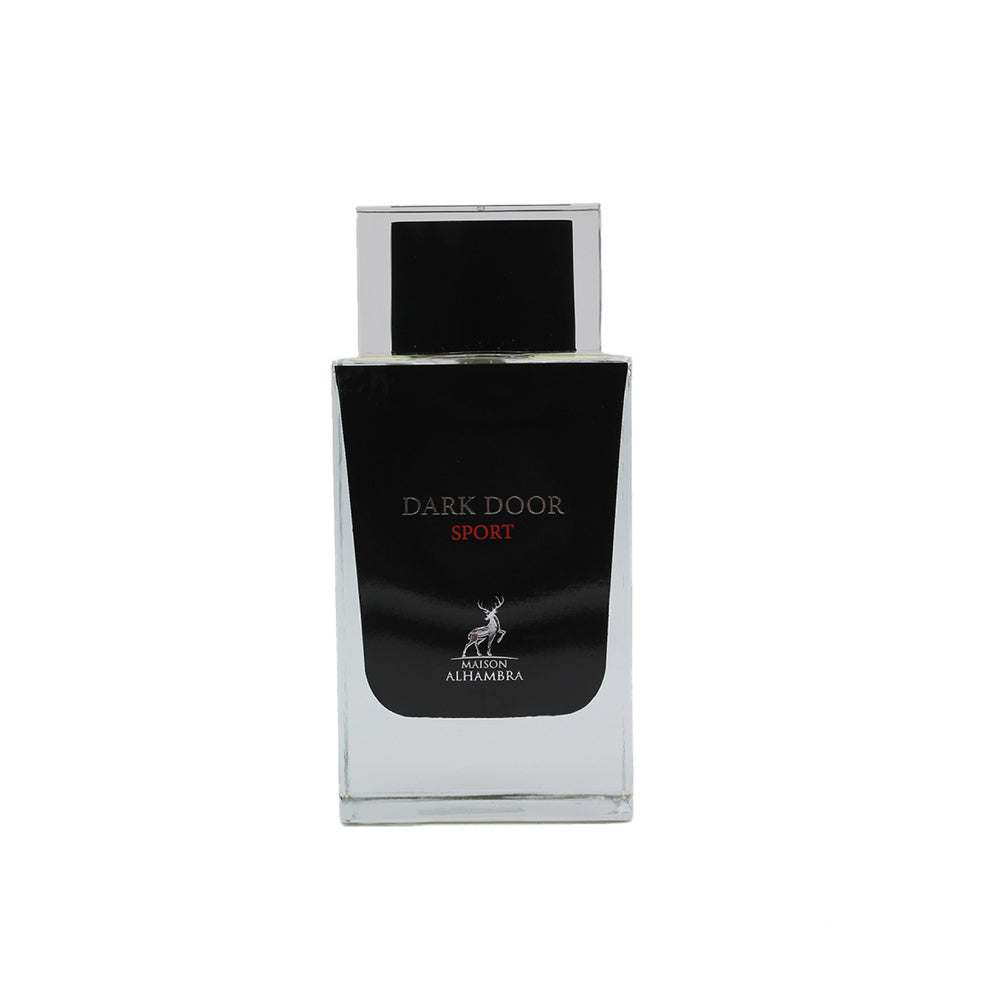"Maison Alhambra Dark Door Sport Edp – Perfume masculino, fresco y dinámico."