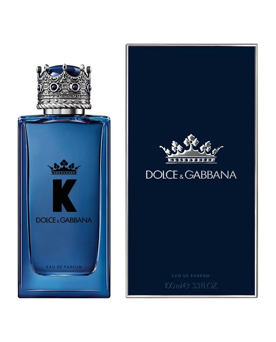 "Perfume Dolce & Gabbana King Man 100 ml EdP, fragancia amaderada aromática con cítricos, pimienta y cedro – Fragantik"