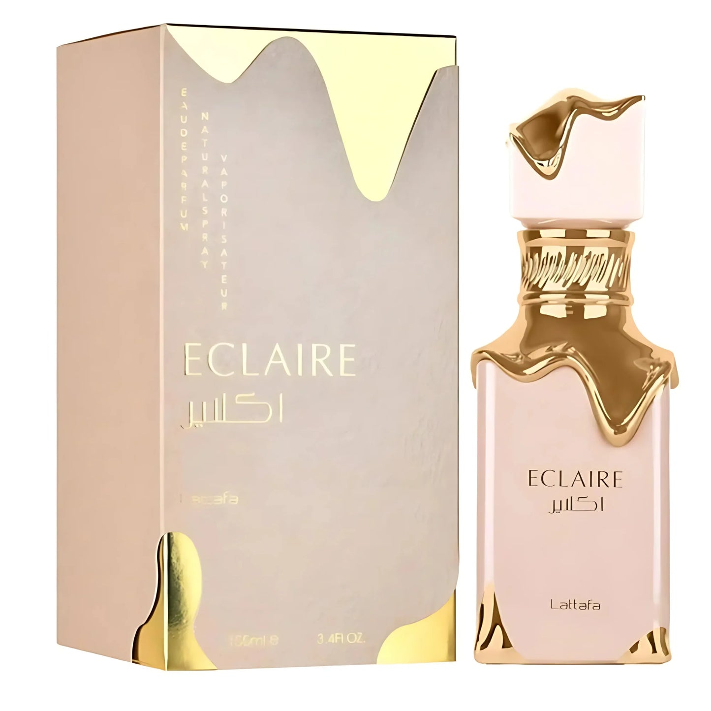 "Lattafa Eclaire 100 ml Edp – Perfume floral y frutal para mujer con toques elegantes."