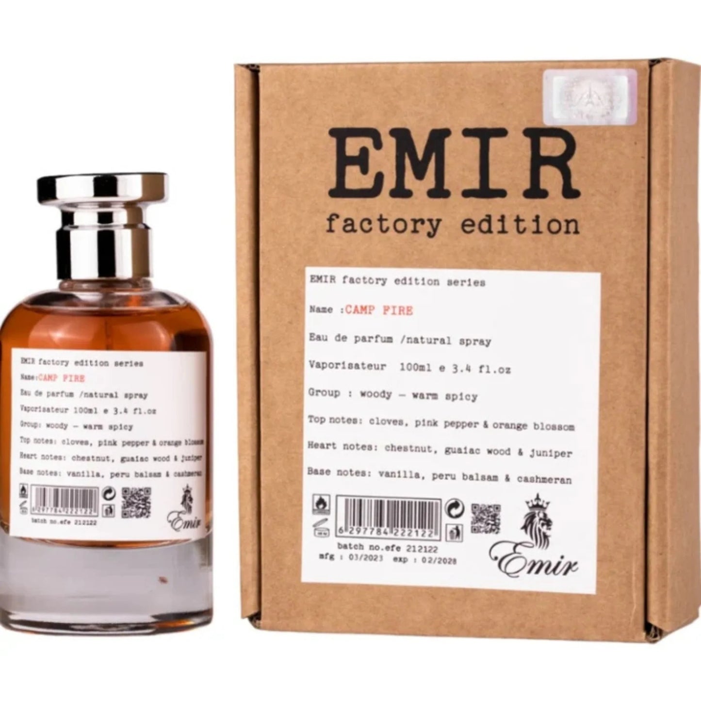 "Paris Corner Campfire – Perfume intenso con notas ahumadas y amaderadas."