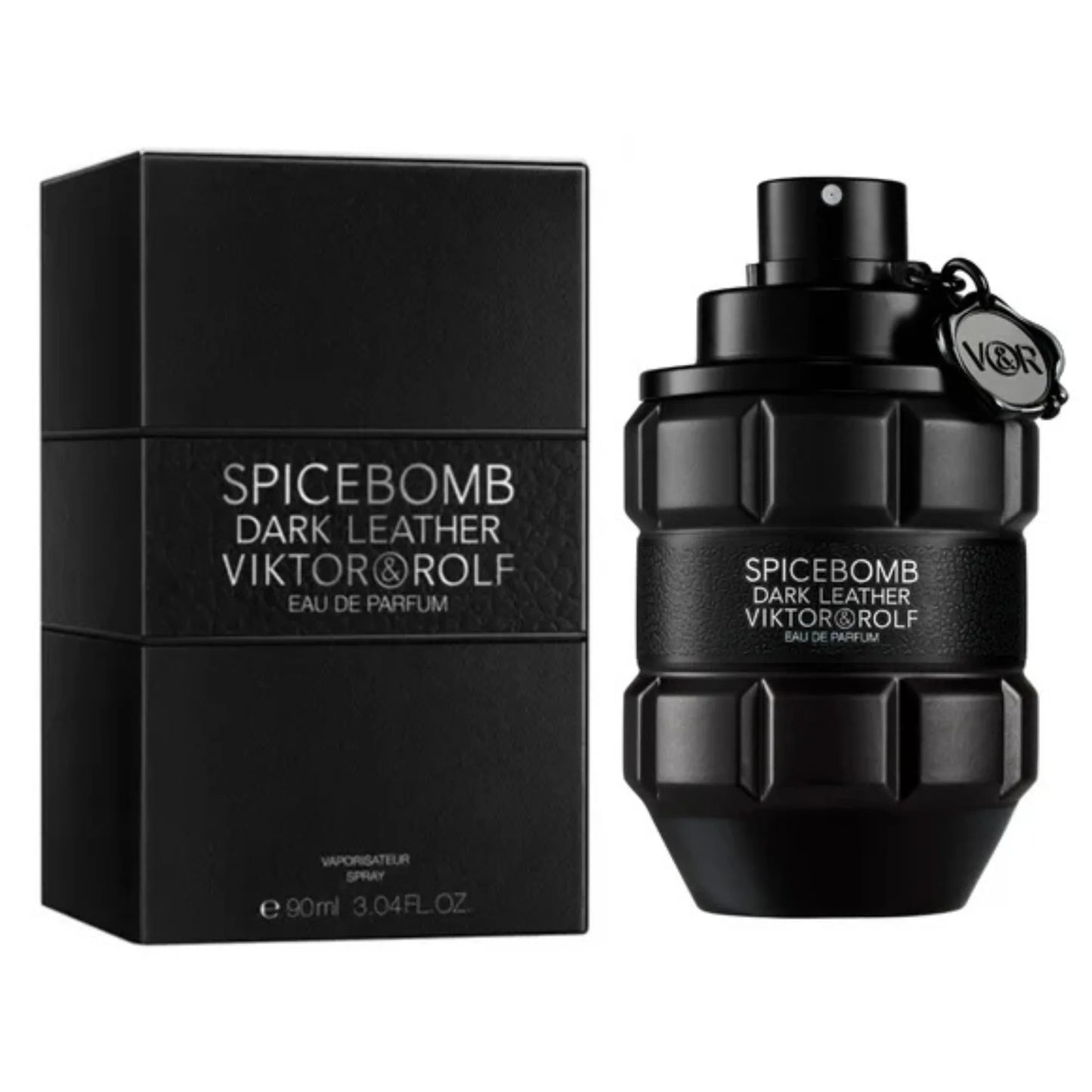 "Viktor & Rolf Dark Leather Parfum – Perfume masculino con notas de cuero y especias."