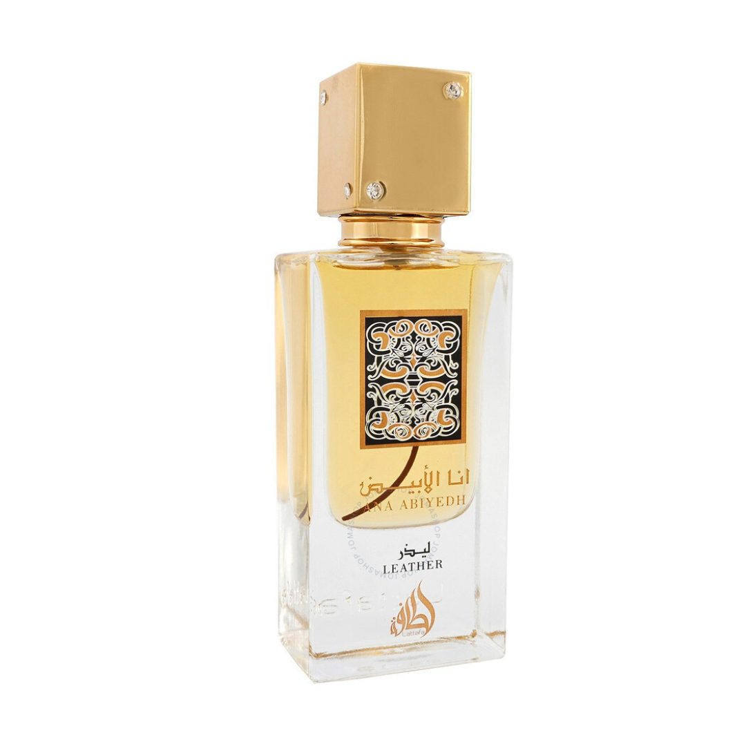 "Lattafa Ana Abiyedh Leather 60 ml Edp – Perfume unisex elegante y profundo."