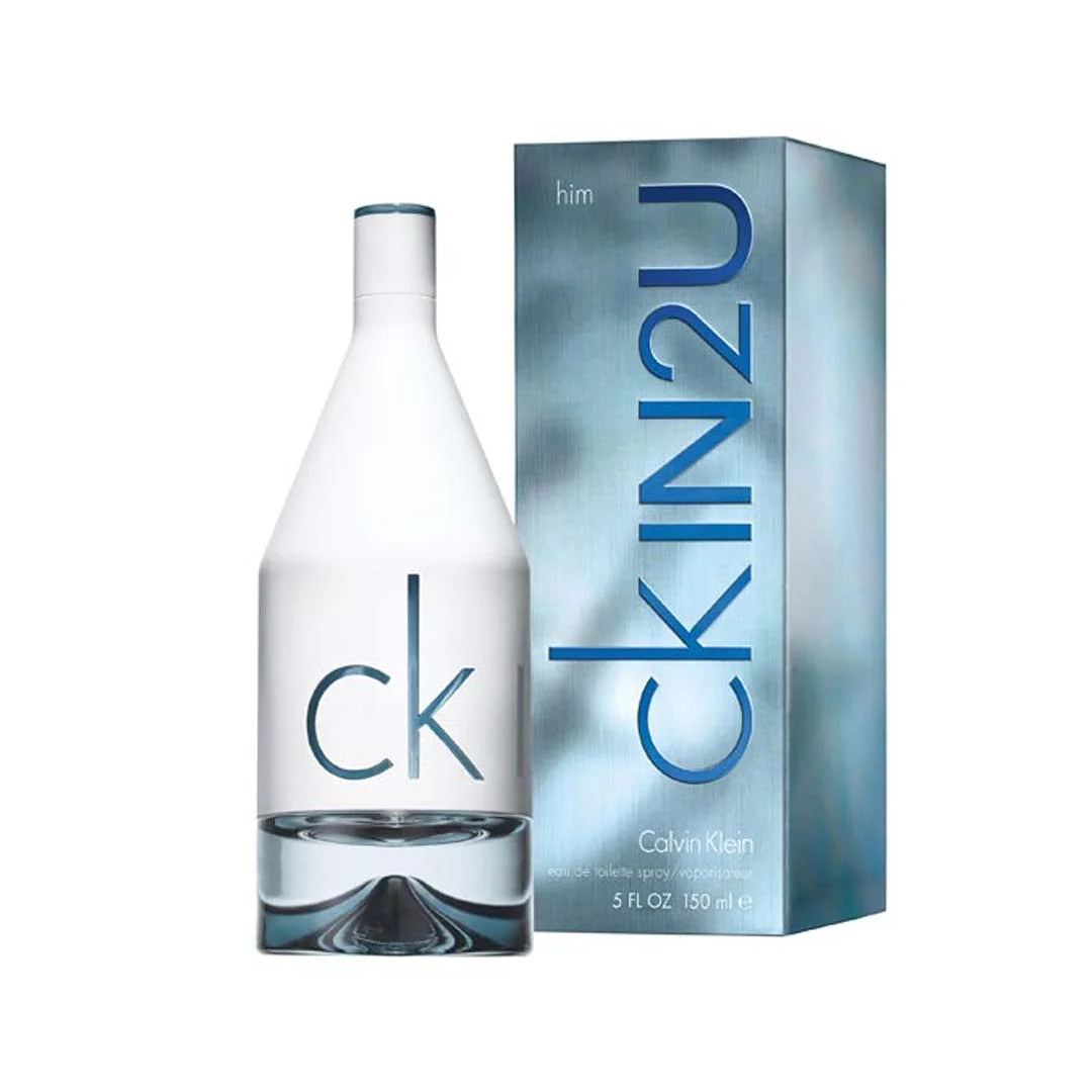 "Perfume Calvin Klein CK IN2U For Him 150 ml EdT para hombre, fragancia aromática fougere con lima, cacao y vetiver – Fragantik"