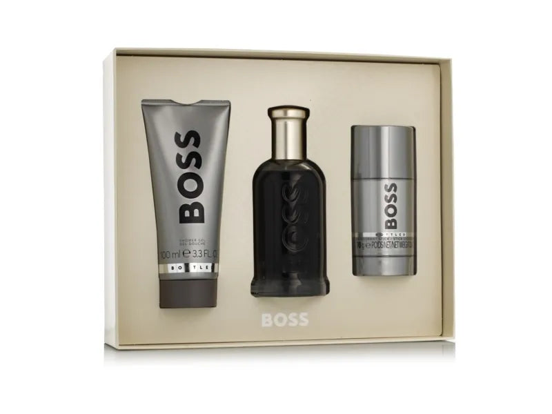 "Set Hugo Boss Bottled 100 ml + 75 ml – Perfume masculino elegante y atemporal."