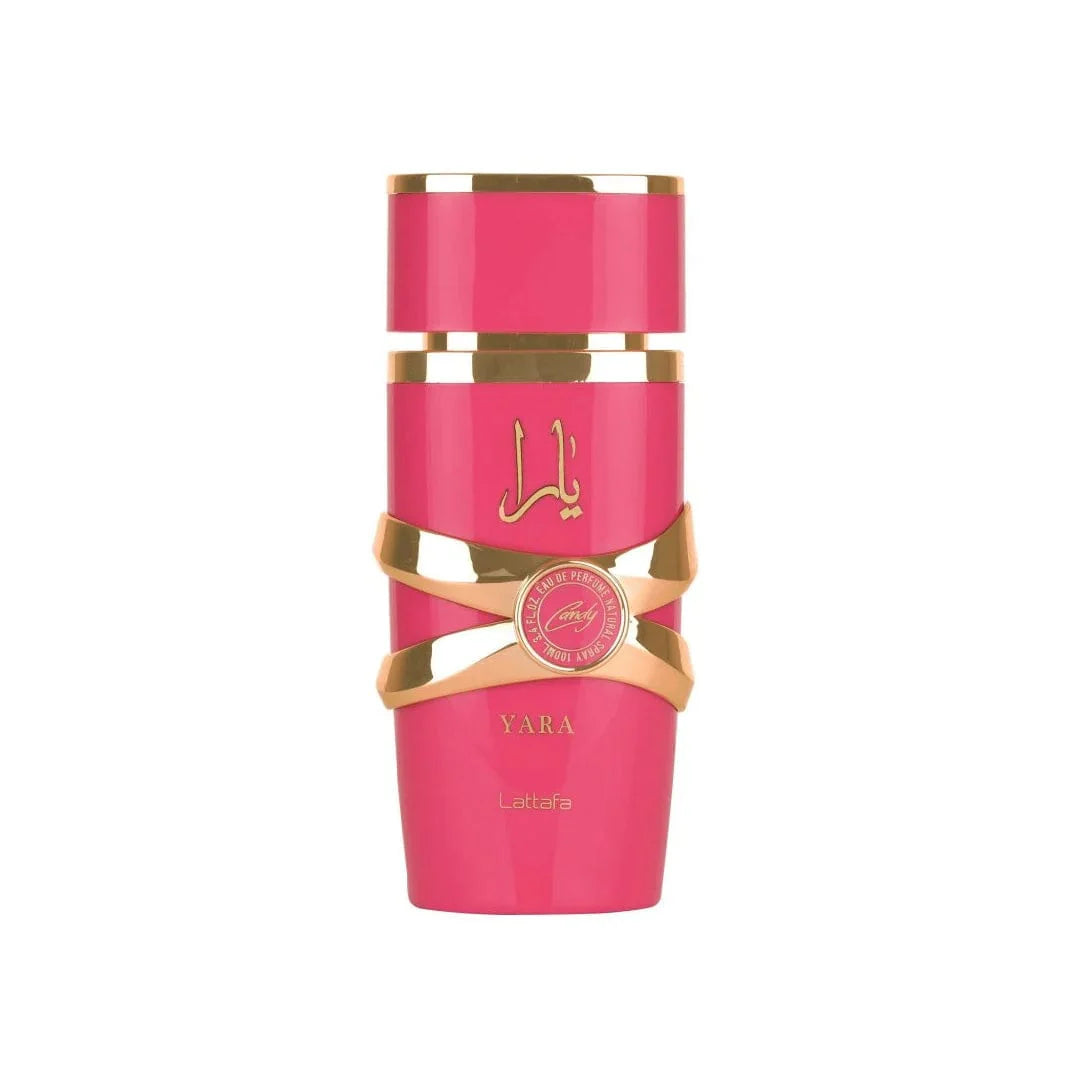 "Lattafa Yara Candy 100 ml Edp – Perfume femenino dulce y vibrante."
