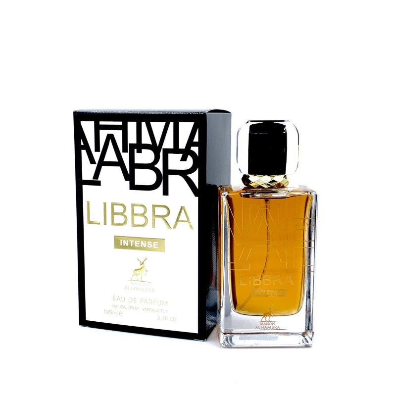 "Maison Alhambra Libbra Intense – Perfume floral oriental con notas intensas y seductoras."