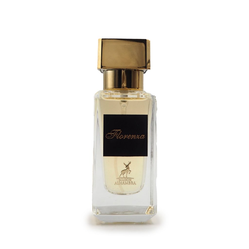 "Maison Alhambra Florenza – Perfume floral-oriental para mujeres sofisticadas."
