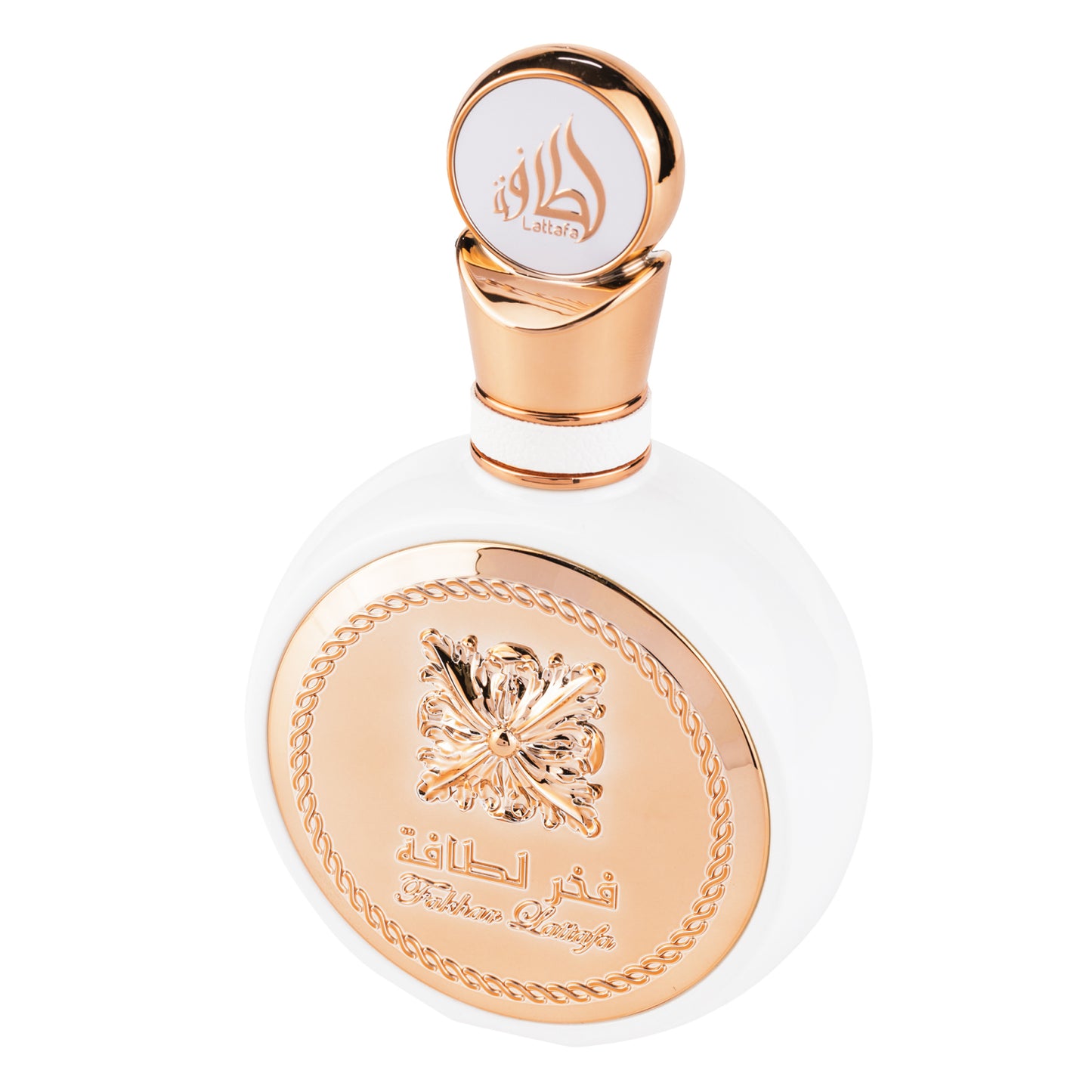 "Lattafa Fakhar 100 ml Edp – Perfume femenino con notas cítricas y florales."