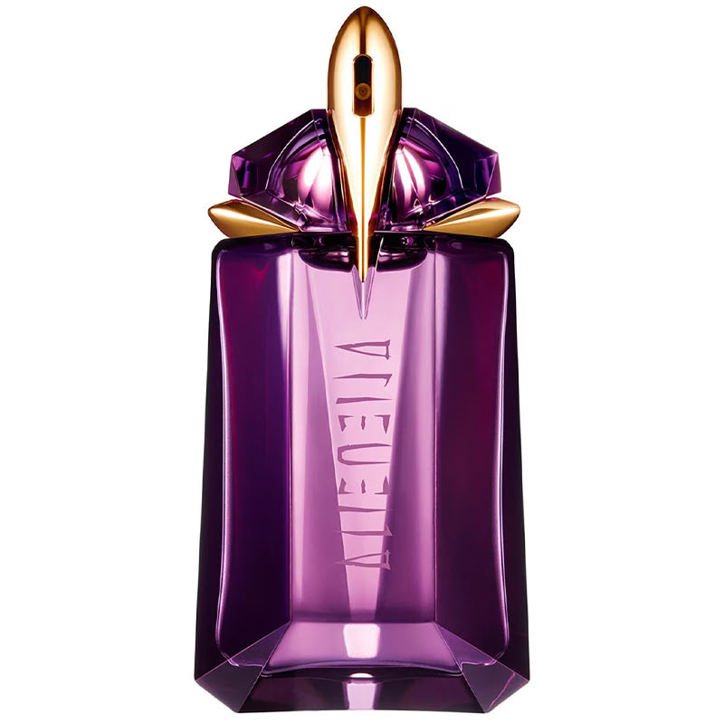 "Thierry Mugler Alien – Perfume femenino misterioso con ámbar y jazmín."