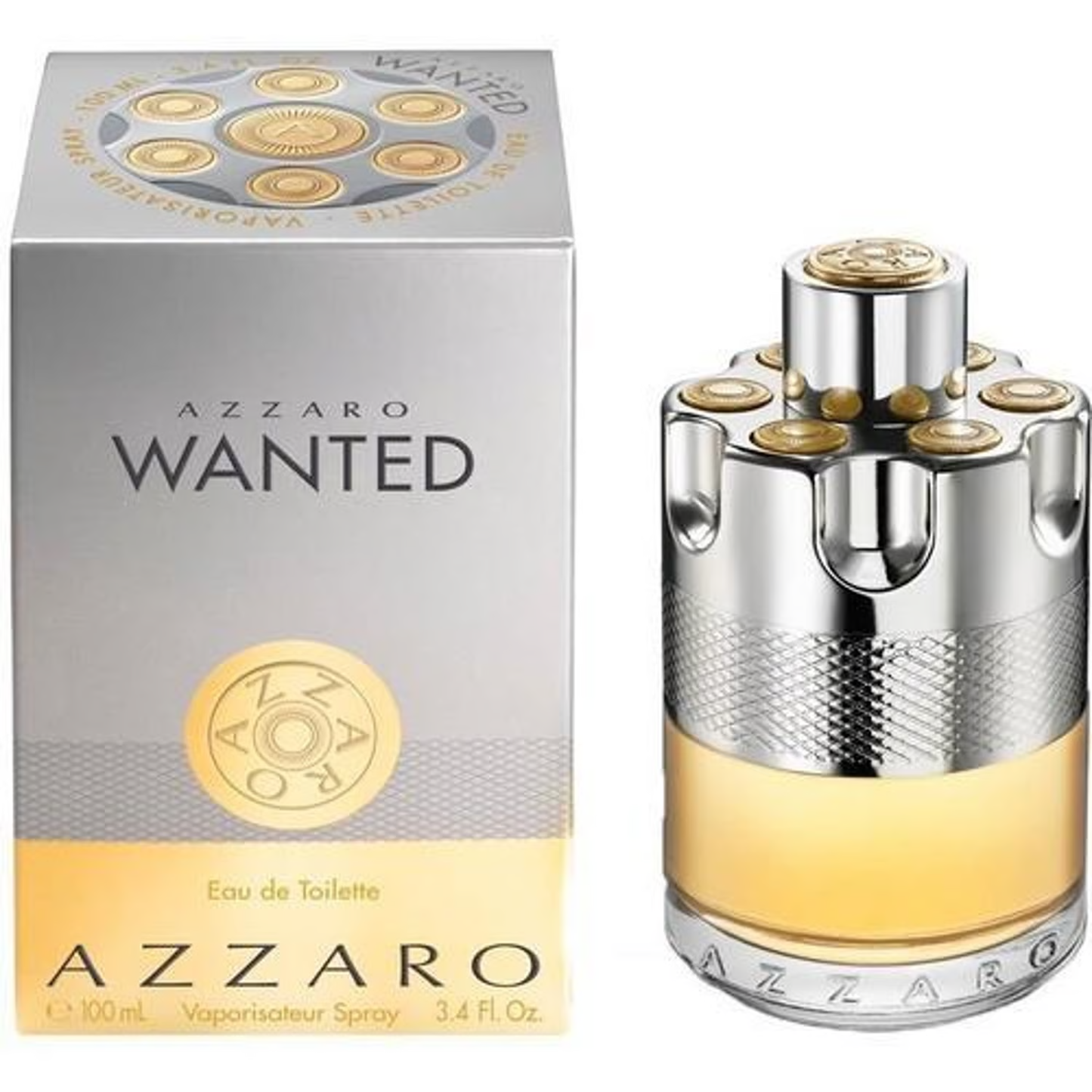 "Perfume Azzaro Wanted 100 ml EdT para hombre, fragancia amaderada especiada con limón, cardamomo y vetiver – Fragantik"