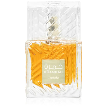 "Lattafa Khamrah 100 ml Edp – Perfume intenso con especias y dulzura oriental."