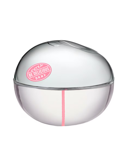 "Perfume DKNY Extra Be Delicious 100 ml EdP, fragancia floral afrutada con manzana verde, peonía y sándalo – Fragantik"