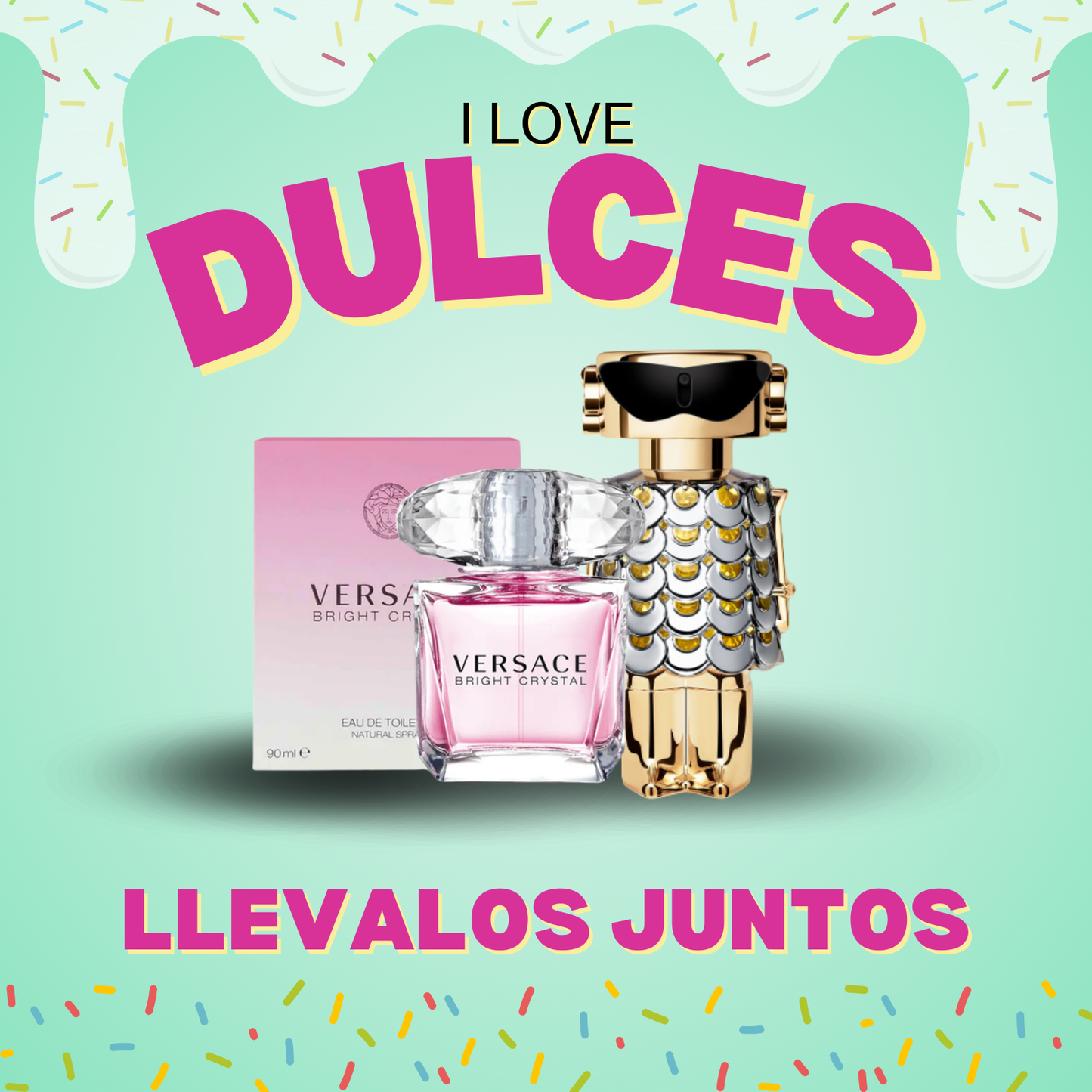 Pack Versace Bright Cristal + Paco Rabanne Femme