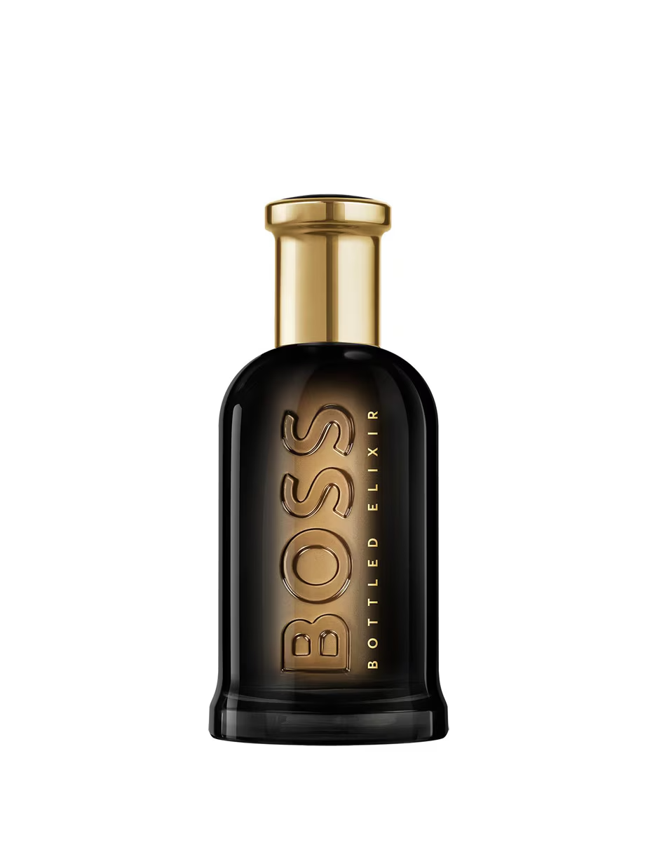 "Perfume Hugo Boss Bottled Elixir 100 ml Edp para Hombre – Fragancia amaderada y especiada con un toque cálido."