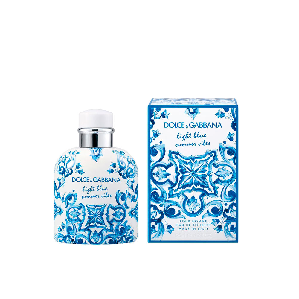 "Perfume Dolce & Gabbana Light Blue Summer Vibes 125 ml EdT, fragancia floral cítrica con limón, jazmín y cedro – Fragantik"