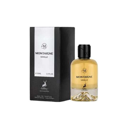 "Maison Alhambra Montaigne Vanille 100 ml Edp – Perfume unisex dulce y sofisticado."