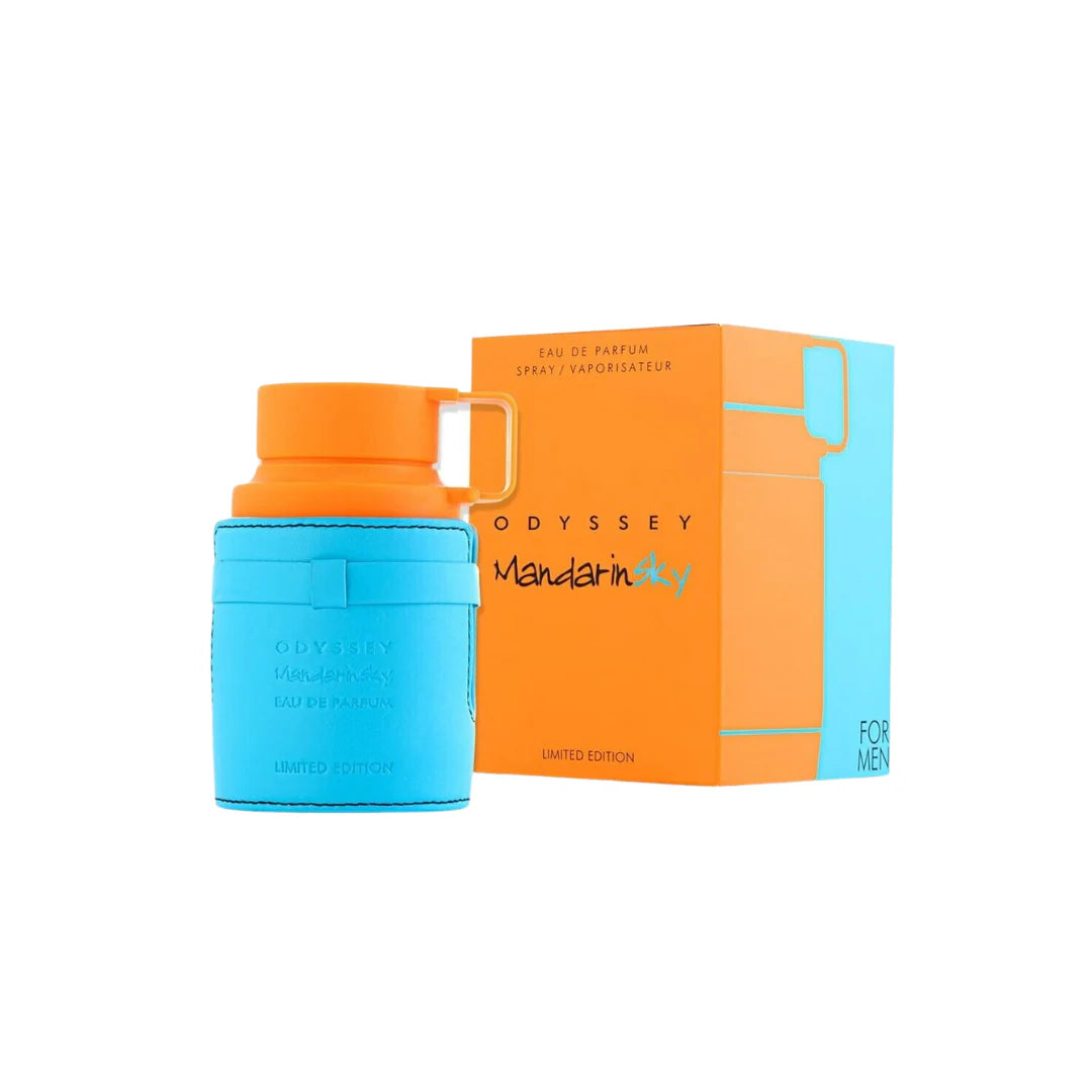 "Perfume Armaf Odyssey Mandarin Sky 100 ml EdP unisex con mandarina, lavanda, ámbar y vetiver – Fragantik"
