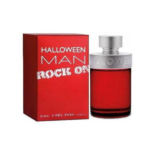 "Perfume Halloween Man Rock On Man 125 ml Edt para Hombre – Energía y masculinidad con cada rociada"