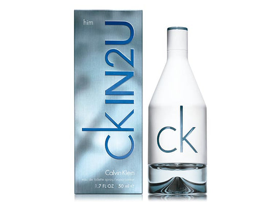 "Perfume Calvin Klein CK IN2U For Him 50 ml EdT para hombre, fragancia aromática fougere con lima, cacao y vetiver – Fragantik"