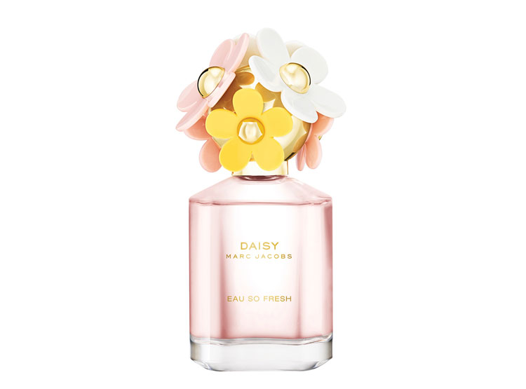 "Marc Jacobs Daisy Eau So Fresh – Perfume femenino floral y frutal con un aroma vibrante y juvenil."