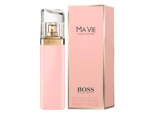 "Hugo Boss Ma Vie Pour Femme 100 ml – Perfume femenino floral, fresco y sofisticado."