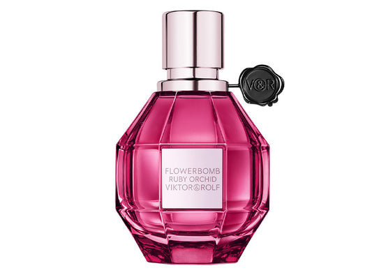 "Viktor & Rolf Flowerbomb Ruby Orchid – Perfume femenino floral y afrutado."