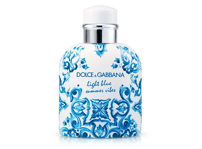 "Perfume Dolce & Gabbana Light Blue Summer Vibes 125 ml EdT, fragancia floral cítrica con limón, jazmín y cedro – Fragantik"