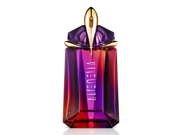 "Mugler Alien Hypersense – Perfume femenino floral y vibrante con notas cítricas y ambaradas."