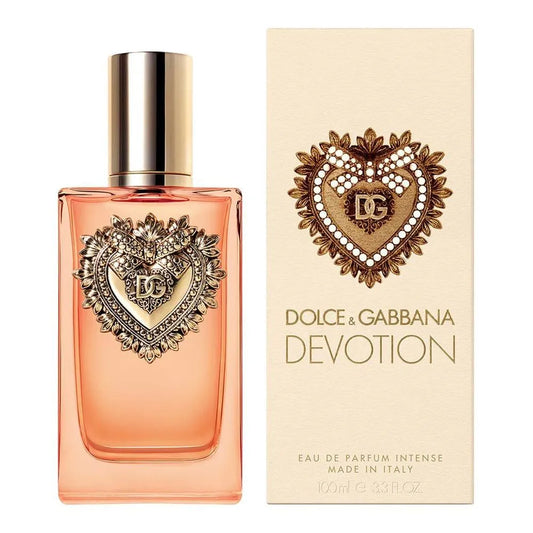 "Perfume Dolce & Gabbana Devotion 100 ml EdP, fragancia floral oriental con pera, rosa turca y vainilla – Fragantik"