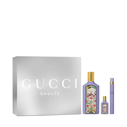 "Gucci Flora Gorgeous Gardenia Set 100 ml + 5 ml + 10 ml – Perfume floral para mujer."