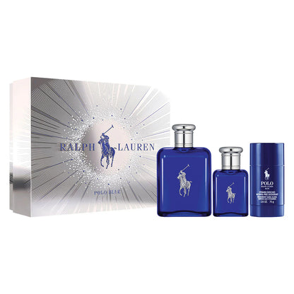 Ralph Lauren SET Polo Blue EDT 125 ML + 40 ML + Deo 75 ML Hombre