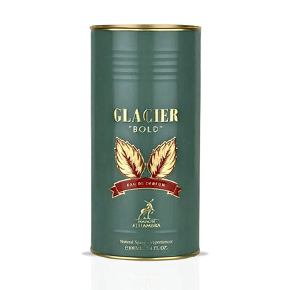 "Maison Alhambra Glacier Bold – Perfume cítrico amaderado para hombre."