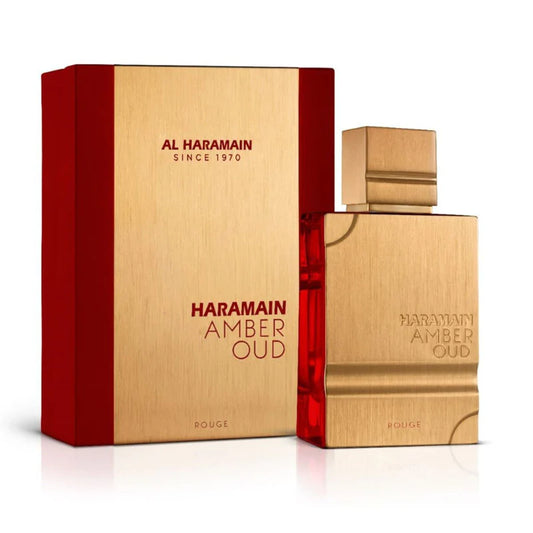 "Perfume Al Haramain Amber Oud Rouge 60 ml – Aroma floral y sofisticado."