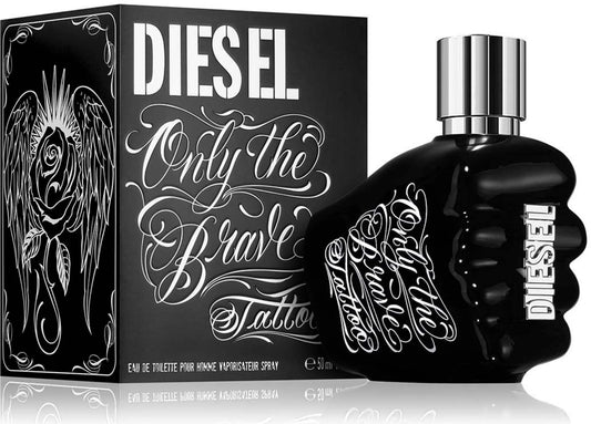 "Perfume Diesel Only the Brave Tattoo EDT 35 ml para hombre, fragancia oriental amaderada con notas de limón, manzana verde, canela, cuero y ámbar – Fragantik"