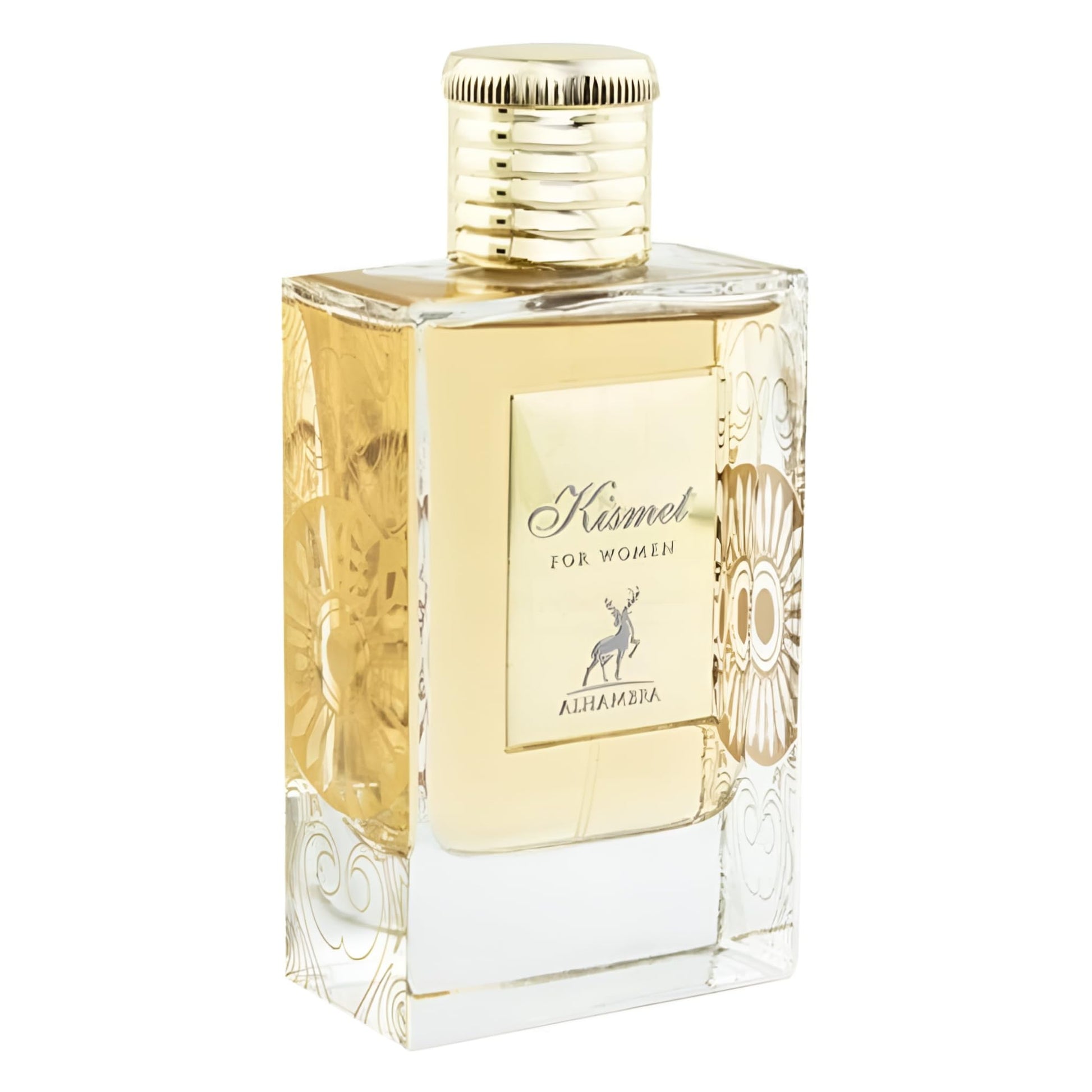 "Compra Maison Alhambra Kismet 100 ml Edp para Mujer. Un perfume cautivador con notas de jazmín, miel y vainilla. ¡La esencia de la elegancia!"