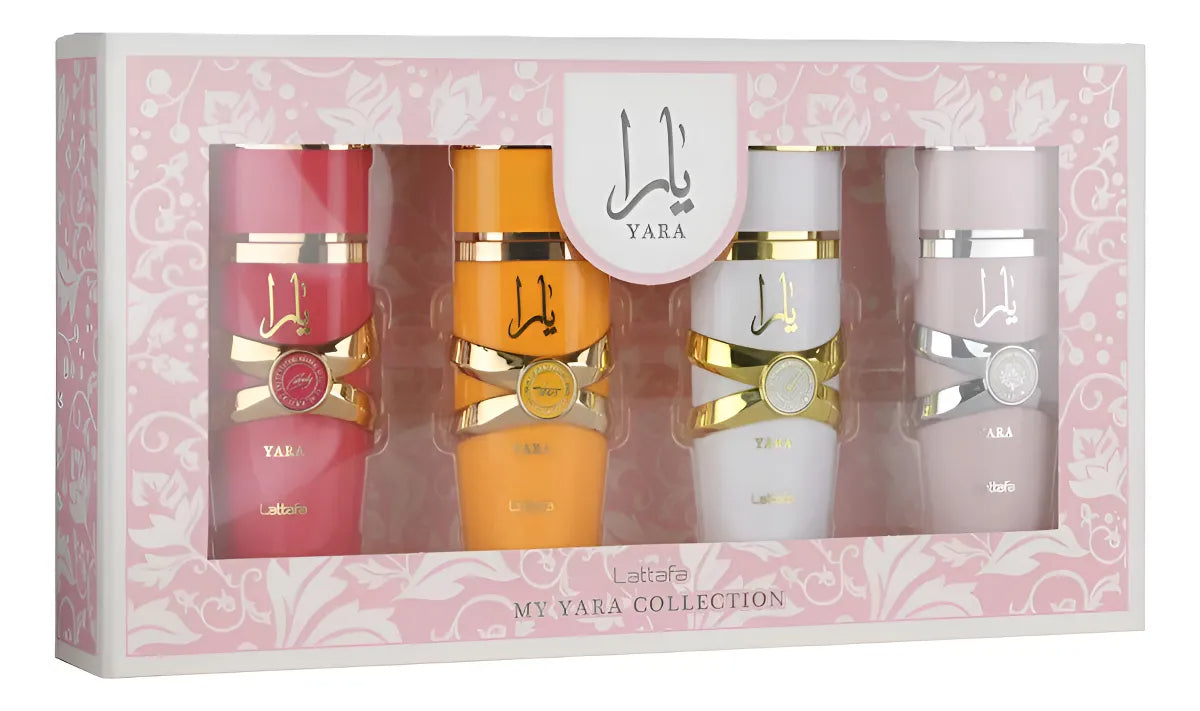 Lattafa SET Yara EDP 4x5 ML Yara Moi+yara Tous+yara Candy+yara