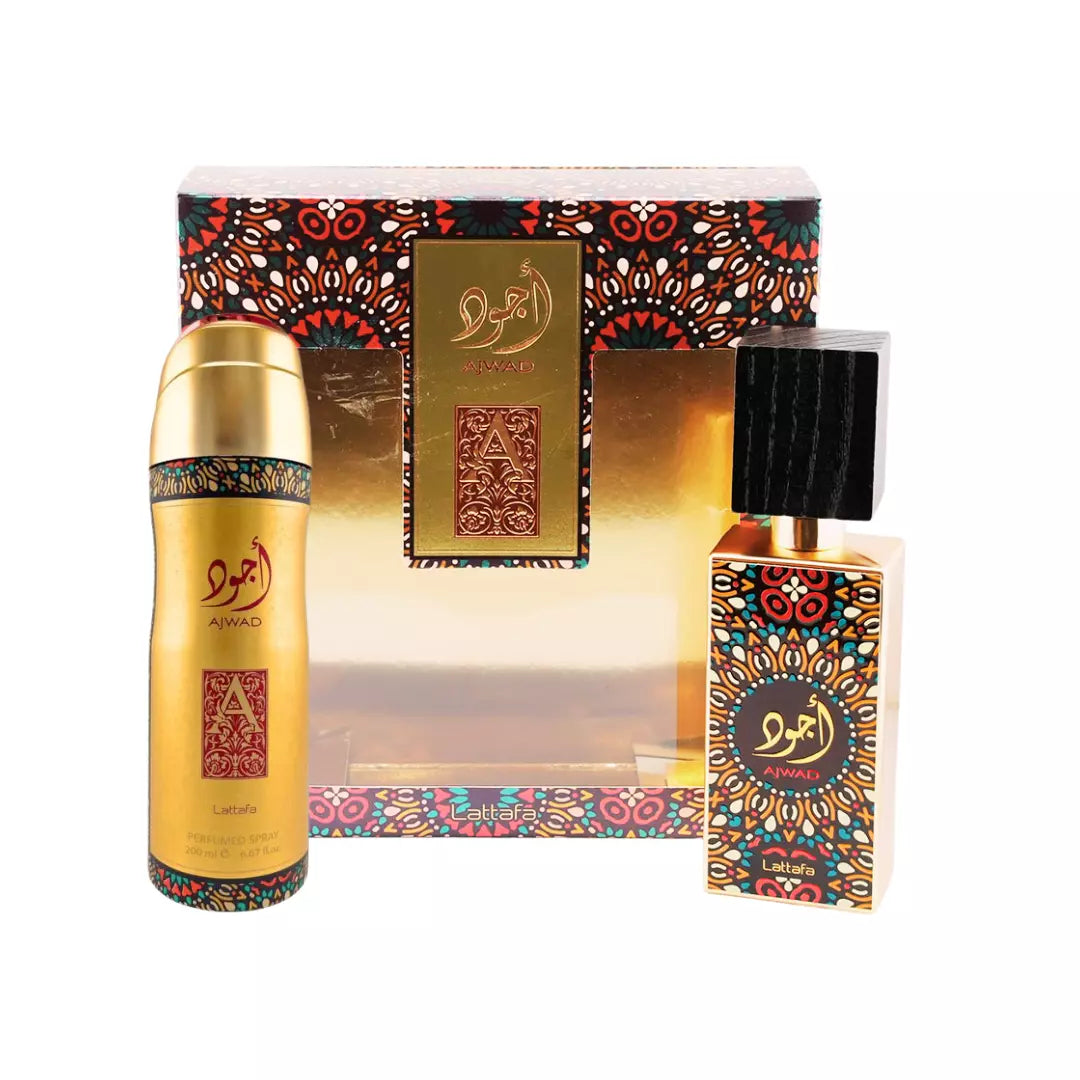 SET Lattafa Ajwad EDP 60 ML + Deo Spray 200 ML