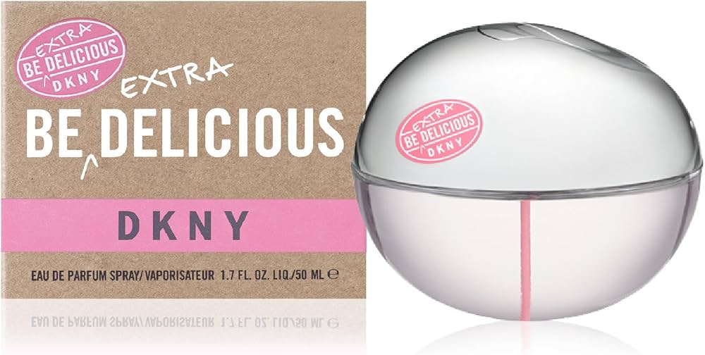 "Perfume DKNY Extra Be Delicious 100 ml EdP, fragancia floral afrutada con manzana verde, peonía y sándalo – Fragantik"
