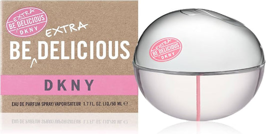"Perfume DKNY Extra Be Delicious 100 ml EdP, fragancia floral afrutada con manzana verde, peonía y sándalo – Fragantik"