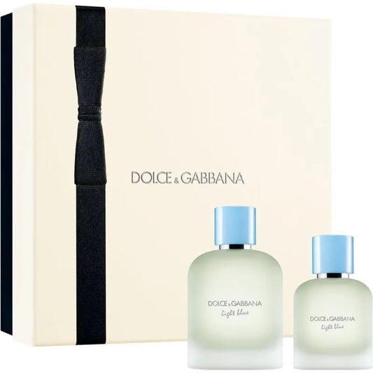 Set Perfume Dolce Gabbana Light Blue POUR HOMME EDT 100 ML + 50 ML