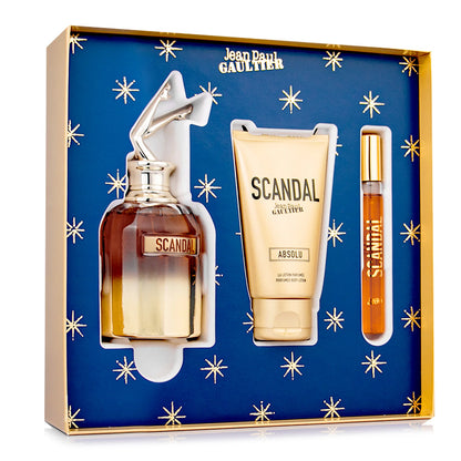 "Set Scandal Absolu Jean Paul Gaultier – Perfume y body lotion de alta intensidad para mujer."