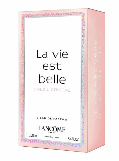 "Lancôme La Vie Est Belle Soleil Cristal 100 ml Edp – Perfume floral cítrico para mujer."