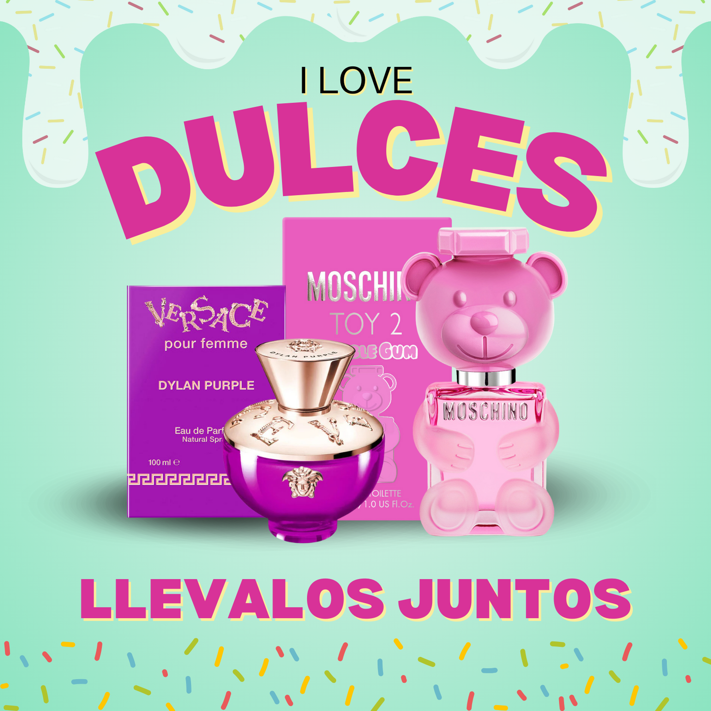 Pack Moschino Toy 2 Bubble Gum + Versace Dylan Purple