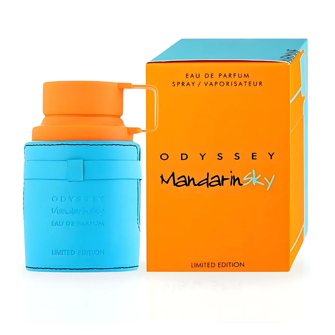 "Perfume Armaf Odyssey Mandarin Sky 100 ml EdP unisex con mandarina, lavanda, ámbar y vetiver – Fragantik"