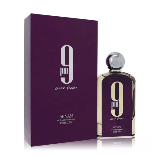 "Afnan 9PM Pour Femme 100 ml – Perfume femenino nocturno y elegante."