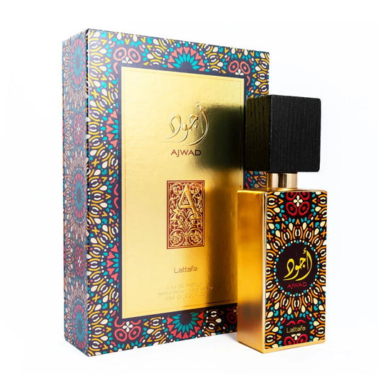 "Lattafa Ajwad 60 ml Edp – Perfume oriental dulce con un toque sofisticado."